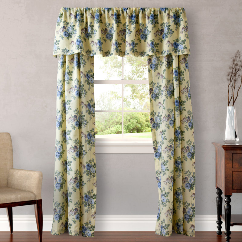 Laura Ashley Linley Pastel Yellow Curtain Panels & Reviews Wayfair